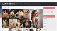 Desktop Screenshot of definebabe.com